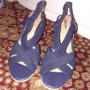 Merona Navy Blue Wedges